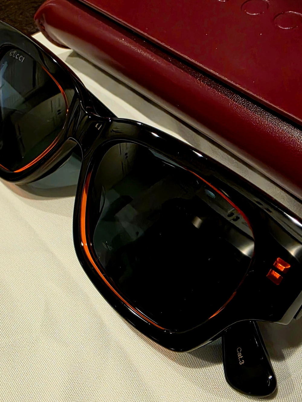 Gucci Blue Pilot Men's Sunglasses - Picture 8 of 10